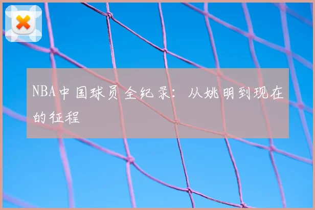 NBA中国球员全纪录：从姚明到现在的征程